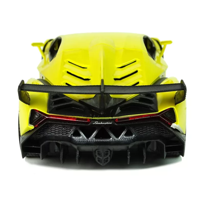 LEAN TOYS Radiocomando Lamborghini Veneno giallo 2,4 GHz volante auto RC con suono e luce