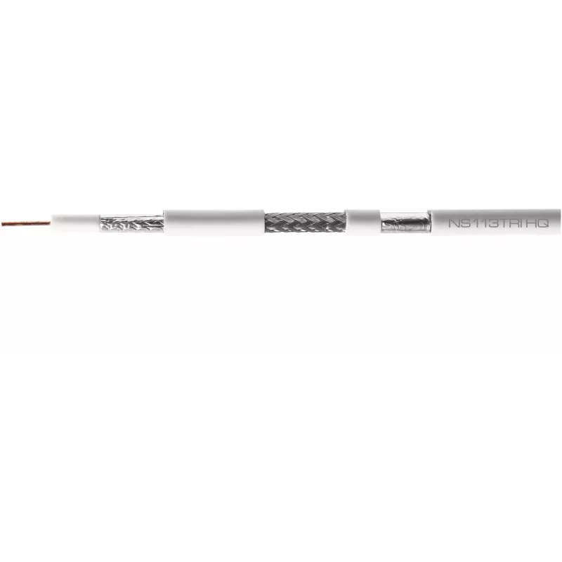 CONOTECH NS-113TRI HQ cavo coassiale RG-6 LSOH B2ca 500m bianco