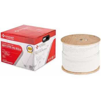 CONOTECH NS-113TRI HQ cavo coassiale RG-6 LSOH B2ca 500m bianco