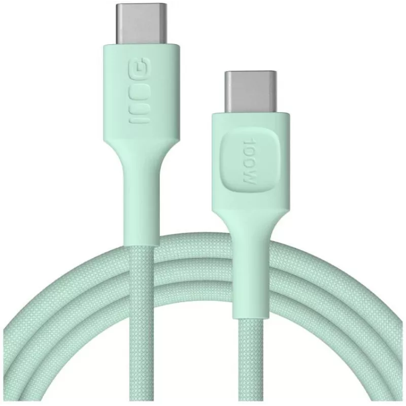 Green Cell PowerStream cavo USB-C a USB-C 100W 2m verde menta