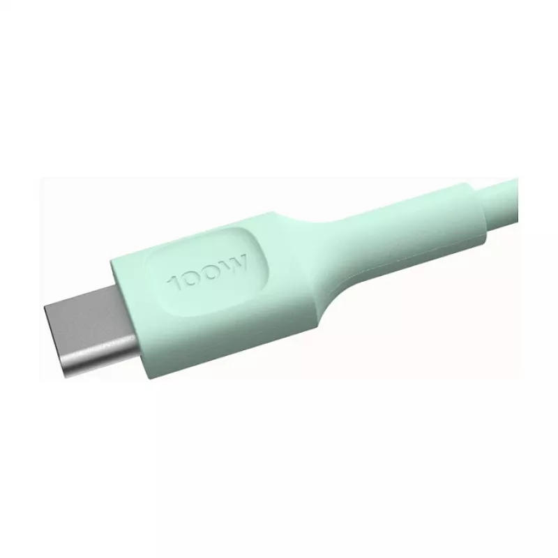 Green Cell PowerFlex cavo ricarica rapida USB-C a USB-C 100W 0,3m verde menta