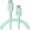 Green Cell PowerFlex cavo ricarica rapida USB Type-C a USB Type-C 100W verde menta 1,2m