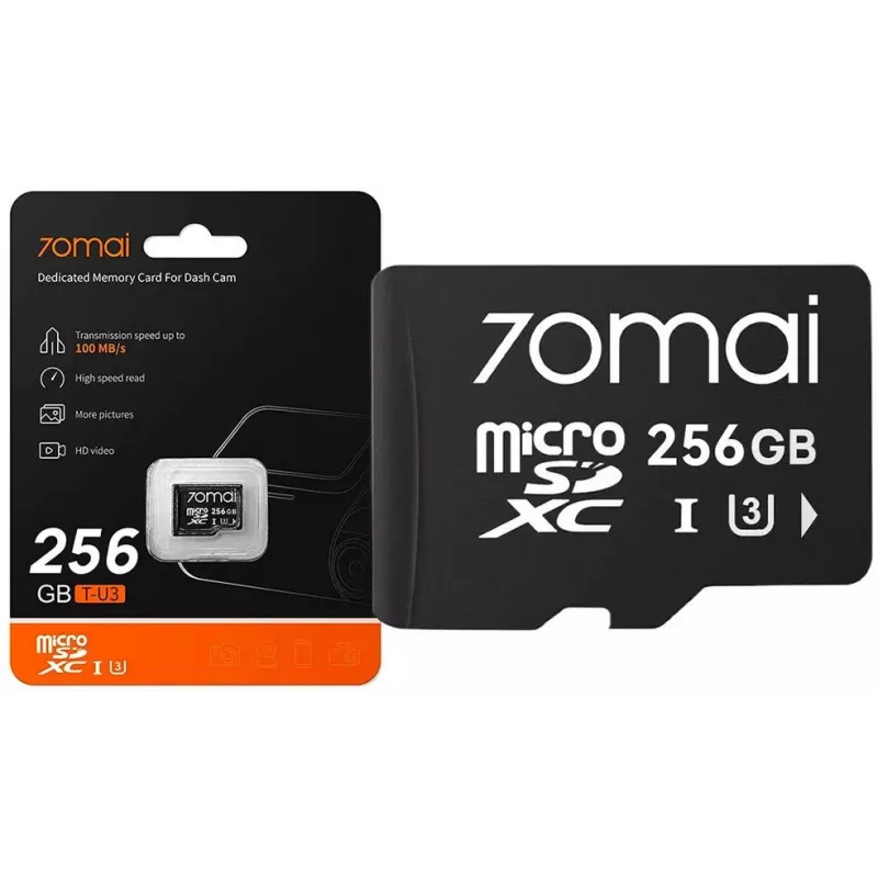 70mai X800 Omni dashcam 4K nera + scheda SD 256GB
