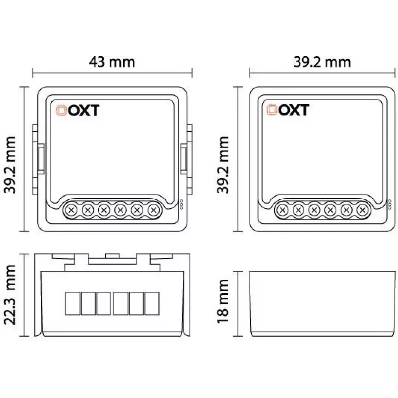OXT T261 relè mini 1 canale ZigBee TUYA Smart Switch