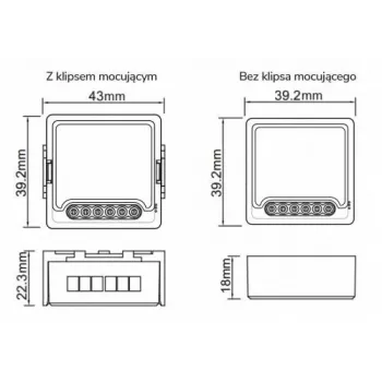 OXT modulo relè WiFi mini 3 canali Tuya T223