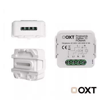 OXT T260P modulo relè smart 1 canale 16A con monitoraggio potenza, ZigBee 3.0, compatibile Tuya