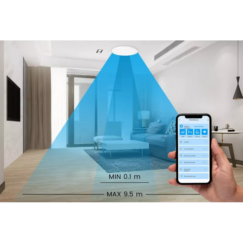 OXT T160 sensore di presenza e luminosità radar mmWave 230V ZigBee Tuya
