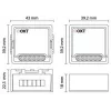 OXT modulo controller tapparella e tende smart mini WiFi+RF Tuya T229