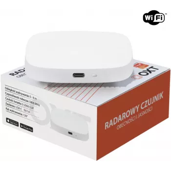 OXT T155 sensore di presenza radar a onde millimetriche 24GHz con sensore di luminosità, USB WiFi Tuya Smart