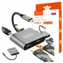 ZENWIRE hub USB-C adattatore 4-in-1 2x HDMI 4K USB 3.0 Space Gray BYL-2309