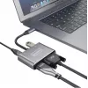 ZENWIRE Adattatore Hub Multiporta USB-C 4-in-1 HDMI 4K VGA USB-A Space Gray BYL-2310