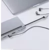 ZENWIRE Hub Adattatore USB-C 12-in-1 Docking Station 2x HDMI 4K Ethernet RJ45 USB 3.0 BYL-2211