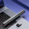 ZENWIRE S9 Puntatore laser USB per presentazioni, 2,4 GHz, laser rosso, nero