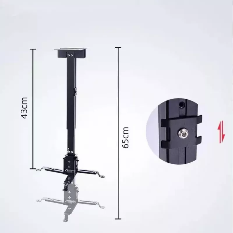 ZENWIRE Supporto universale per proiettore da soffitto/parete nero 13kg