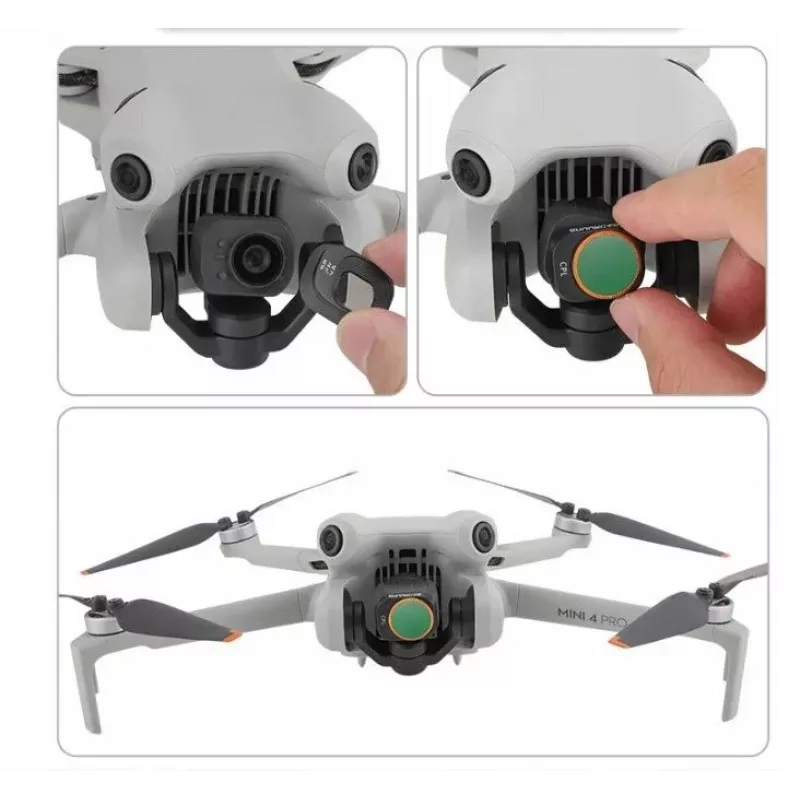 SUNNYLIFE Filtro ND32 grigio per DJI Mini 4 Pro + custodia protettiva N4P-FI722-32