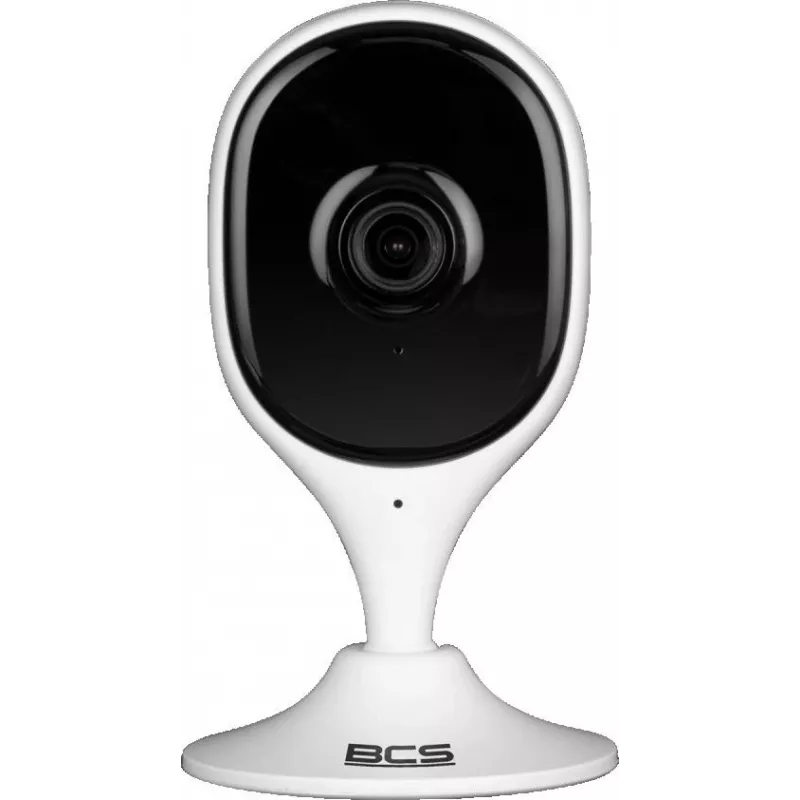 BCS LINE BCS-L-SHOME01 Telecamera Wi-Fi da interno 2MP, Full HD 1080p, visione notturna, audio bidirezionale, bianco