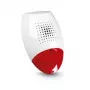 SATEL SP-500 R Sirena da esterno cablata con luce lampeggiante, contenitore rosso, LED bianco