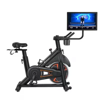 MERACH MR-S36B3 Cyclette - Bici verticale magnetica con Bluetooth, display LCD, trasmissione a cinghia, volano 6 kg, peso massimo utente 120 kg