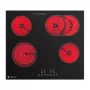 AMZCHEF CE-T-72CB4xyP200-LBHA Piano cottura in vetroceramica 4 fuochi, controllo touch, 6500W, nero