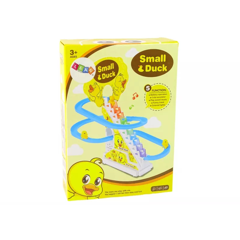 LEAN TOYS Gioco educativo pista da corsa scivolo anatre arrampicata