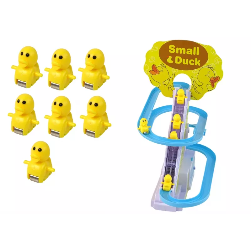 LEAN TOYS Gioco educativo pista da corsa scivolo anatre arrampicata