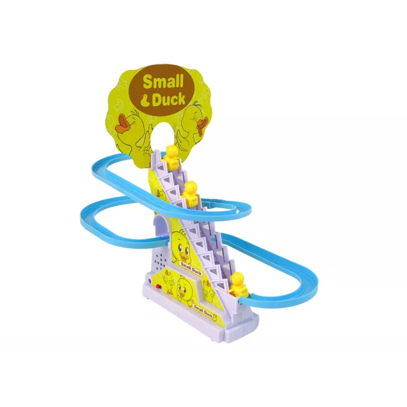 LEAN TOYS Gioco educativo pista da corsa scivolo anatre arrampicata