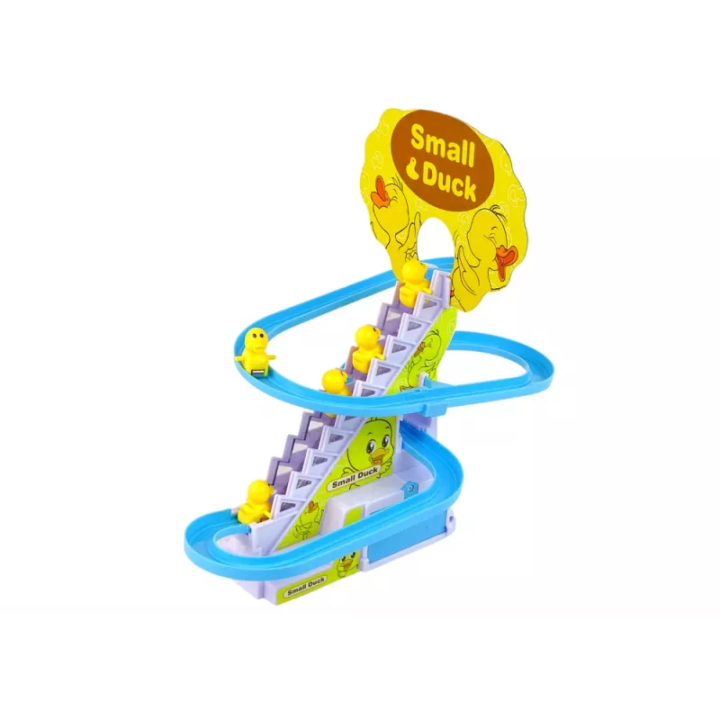LEAN TOYS Gioco educativo pista da corsa scivolo anatre arrampicata