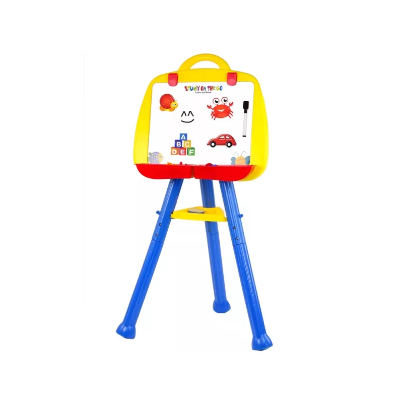 LEAN TOYS Lavagna magnetica da terra 1200x900mm double-face girevole 360°