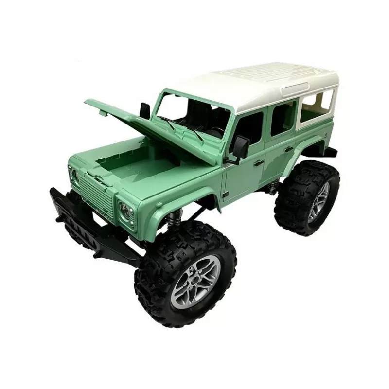 Double E Auto radiocomandata Jeep R/C verde 7,5 km/h 1:14 2,4G