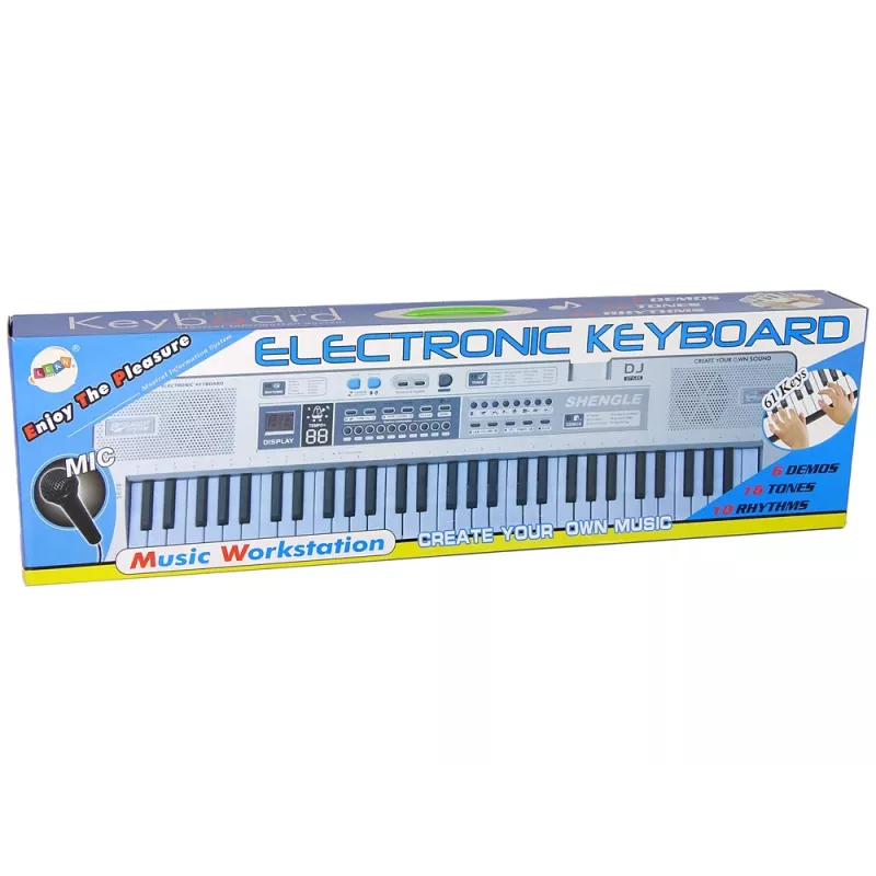 LEAN TOYS Tastiera MQ-6110 Microfono Organo 61 tasti