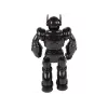 LEAN TOYS Robot interattivo con funzione di camminata, suono e luce, Nero