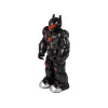 LEAN TOYS Robot interattivo con funzione di camminata, suono e luce, Nero