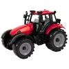 LEAN TOYS Piccolo trattore con cofano apribile, Rosso, 13 cm
