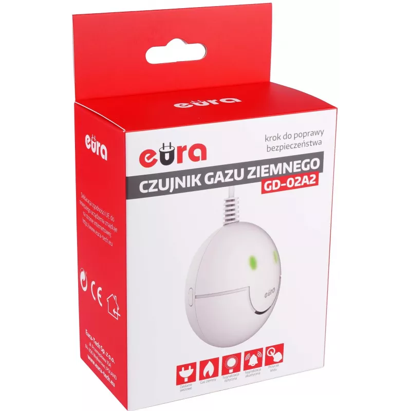 EURA GD-02A2 Rilevatore gas per gas naturale e GPL
