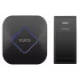 EURA WDP-83H2 JAZZ Set campanello senza fili, trasmettitore senza batteria, Nero