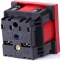 JAVEL presa singola 1 modulo con protezione, rossa, 16A 250V AC, da incasso, tipo E/F