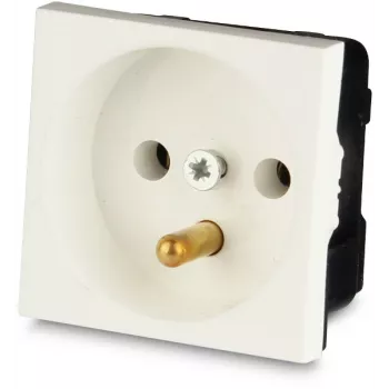 JAVEL presa con contatto di terra 1 modulo da incasso bianco 16A 250V