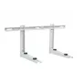 Ivensis IWL450 mensola pieghevole con guida di montaggio 450 mm bianco