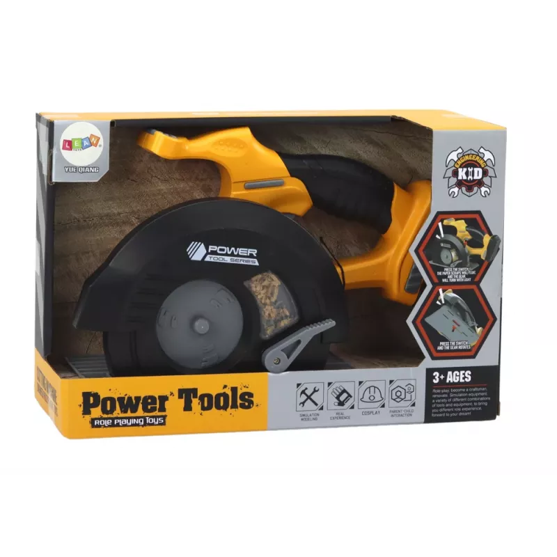 LEAN TOYS Sega circolare giocattolo gialla con suoni