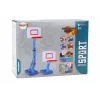 LEAN TOYS Canestro da basket con palla regolabile e pompa 138cm blu