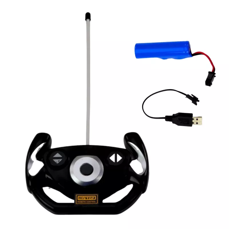 LEAN TOYS Auto RC radiocomandata sportiva con luci blu 1:16