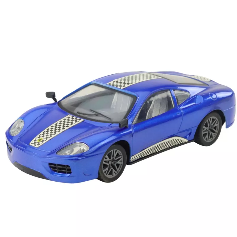 LEAN TOYS Auto RC radiocomandata sportiva con luci blu 1:16