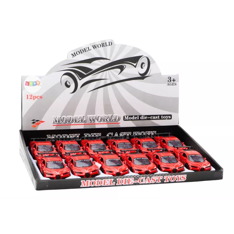LEAN TOYS Auto sportiva 1:32 a frizione rossa