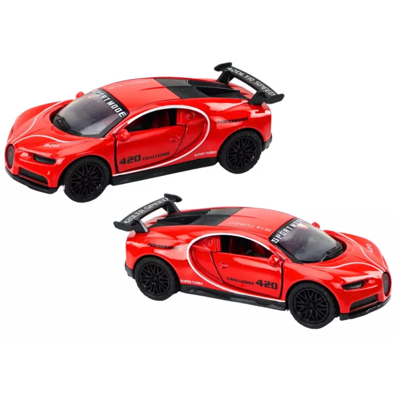 LEAN TOYS Auto sportiva 1:32 a frizione rossa