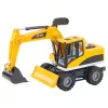 LEAN TOYS Escavatore ruspa da costruzione con benna girevole, cabina, luce e suono