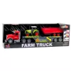 LEAN TOYS Set camion trattore con rimorchio luci e suoni rosso