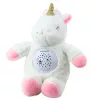 LEAN TOYS Unicorno di peluche da sonno con proiettore e suono