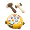 LEAN TOYS Whack-A-Mole gioco di abilità con due martelli, gattino giallo marrone