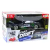 LEAN TOYS Auto drift RC nero verde 30km/h 1:16