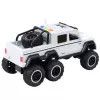 LEAN TOYS Auto offroad a frizione con luci e suoni bianco perla 6x6 1:16